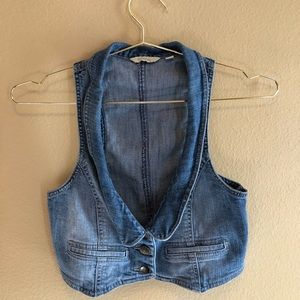 Rubbish Mini Denim Vest Size Small